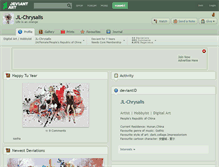 Tablet Screenshot of jl-chrysalis.deviantart.com