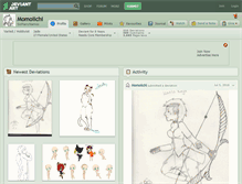 Tablet Screenshot of momoiichi.deviantart.com