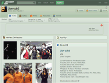 Tablet Screenshot of lion-cub2.deviantart.com