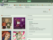 Tablet Screenshot of macula.deviantart.com