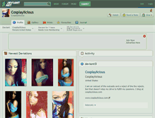 Tablet Screenshot of cosplaylicious.deviantart.com