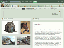 Tablet Screenshot of dryjack.deviantart.com