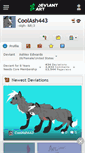 Mobile Screenshot of coolash443.deviantart.com