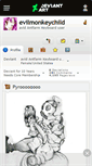 Mobile Screenshot of evilmonkeychild.deviantart.com