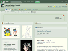 Tablet Screenshot of lambo-twins-fanclub.deviantart.com