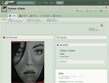 Tablet Screenshot of femme--fatale.deviantart.com