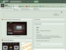 Tablet Screenshot of kijm.deviantart.com