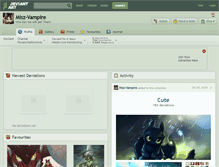 Tablet Screenshot of misz-vampire.deviantart.com
