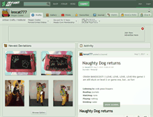 Tablet Screenshot of leocat777.deviantart.com