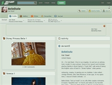 Tablet Screenshot of belleetoile.deviantart.com