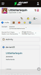Mobile Screenshot of littleharlequin.deviantart.com