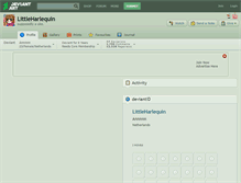 Tablet Screenshot of littleharlequin.deviantart.com