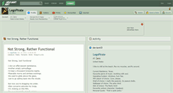 Desktop Screenshot of legopirate.deviantart.com