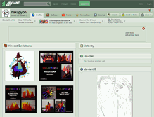 Tablet Screenshot of nakapyon.deviantart.com