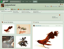 Tablet Screenshot of creaturesfromel.deviantart.com