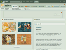 Tablet Screenshot of anohana.deviantart.com