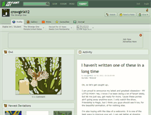 Tablet Screenshot of crowgirl412.deviantart.com