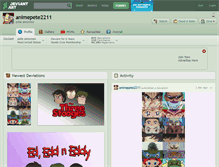 Tablet Screenshot of animepete2211.deviantart.com