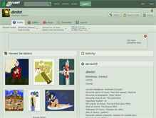 Tablet Screenshot of dimitri.deviantart.com