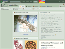 Tablet Screenshot of hennaartists.deviantart.com