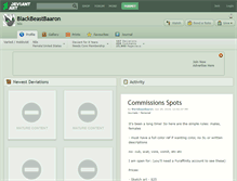 Tablet Screenshot of blackbeastbaaron.deviantart.com