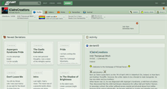 Desktop Screenshot of iclairecreations.deviantart.com