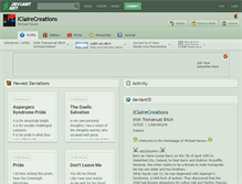 Tablet Screenshot of iclairecreations.deviantart.com