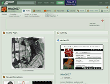 Tablet Screenshot of missgirl27.deviantart.com