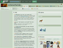 Tablet Screenshot of cal-demonfanclub.deviantart.com