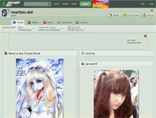 Tablet Screenshot of heartless-doll.deviantart.com