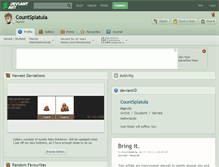 Tablet Screenshot of countsplatula.deviantart.com