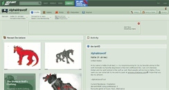 Desktop Screenshot of alphakirawolf.deviantart.com