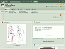 Tablet Screenshot of californiasigma.deviantart.com