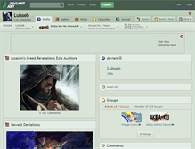 Tablet Screenshot of luisseb.deviantart.com