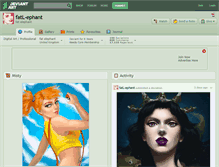 Tablet Screenshot of fatl-ephant.deviantart.com