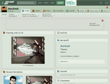 Tablet Screenshot of mordresh.deviantart.com