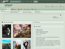 Tablet Screenshot of lifeinaclick.deviantart.com