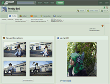 Tablet Screenshot of pretty-bell.deviantart.com
