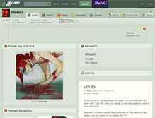 Tablet Screenshot of misaaki.deviantart.com