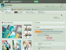 Tablet Screenshot of h-i-t-o-m-i.deviantart.com