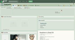 Desktop Screenshot of deadmandx.deviantart.com