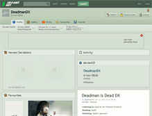 Tablet Screenshot of deadmandx.deviantart.com