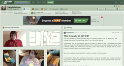 Desktop Screenshot of crazylittleloon.deviantart.com