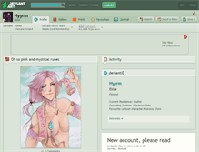 Tablet Screenshot of hyyrm.deviantart.com