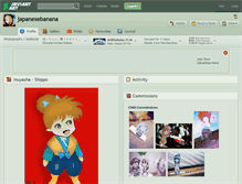 Tablet Screenshot of japanesebanana.deviantart.com