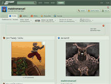 Tablet Screenshot of maistromanuel.deviantart.com
