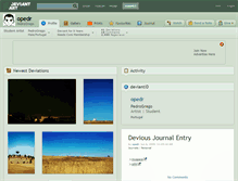 Tablet Screenshot of opedr.deviantart.com