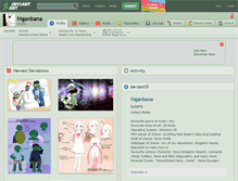 Tablet Screenshot of higanbana.deviantart.com