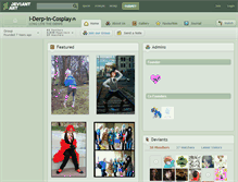 Tablet Screenshot of i-derp-in-cosplay.deviantart.com