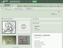 Tablet Screenshot of hawkbri.deviantart.com